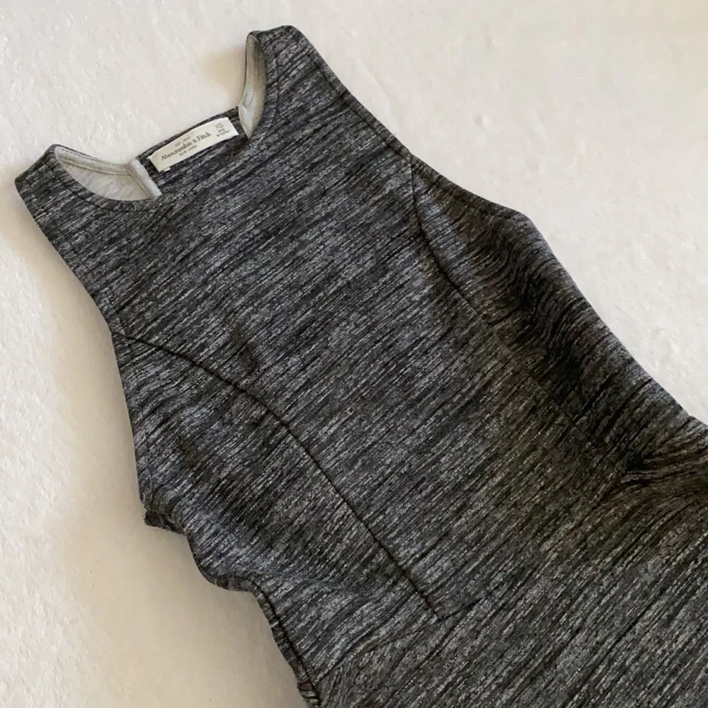 Abercrombie & Fitch | High Neck Skater Ladder Back Scuba Sleeveless Mini Dress - Picture 5 of 16